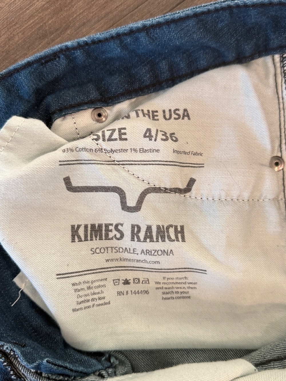 Kimes Ranch Lola Trouser Jeans Women’s Size 4 Western Flare Denim USA Made - Picture 6 of 8